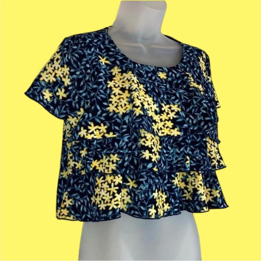 🛍️NWT Zara Basics layered front crop top M